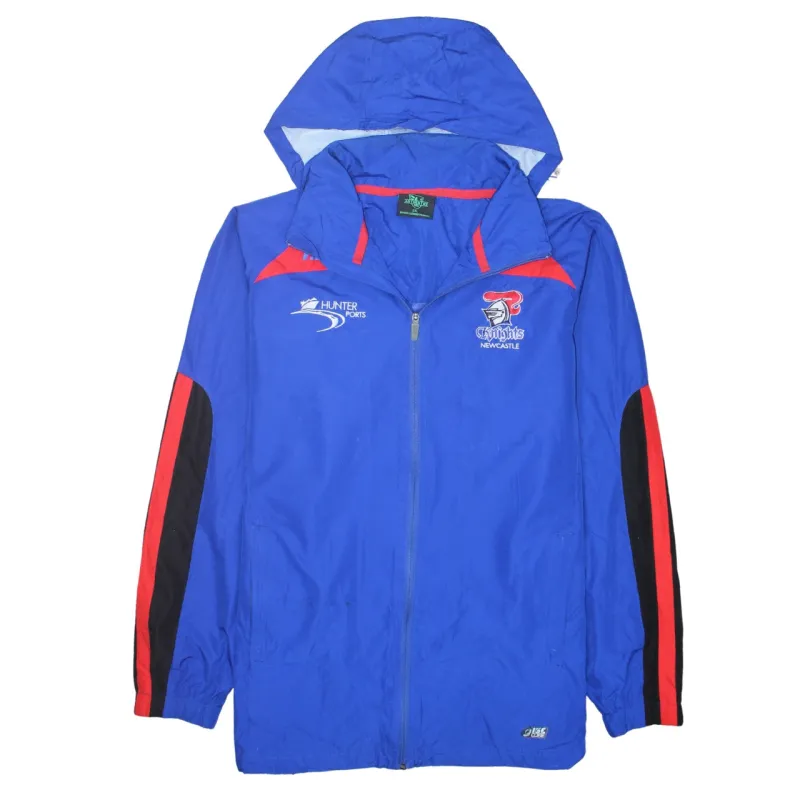 Authentic 90's Hooded Full Zip Up Windbreaker XXLarge (2XL) Blue made by Vintage Club