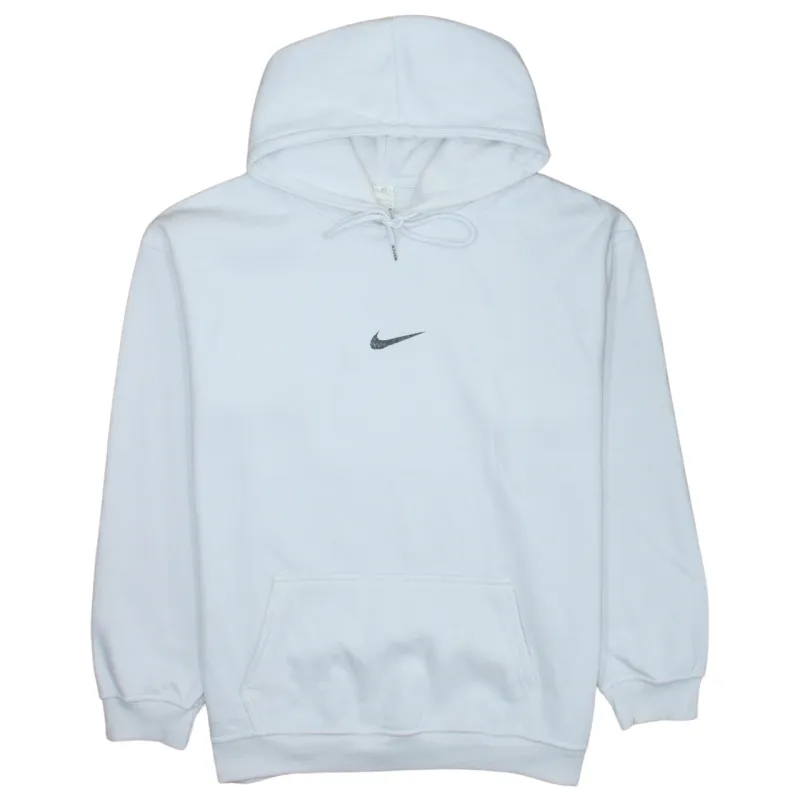 Nike 90's Center Middle Swoosh Pullover Hoodie Large  White sold by Vintage Club
