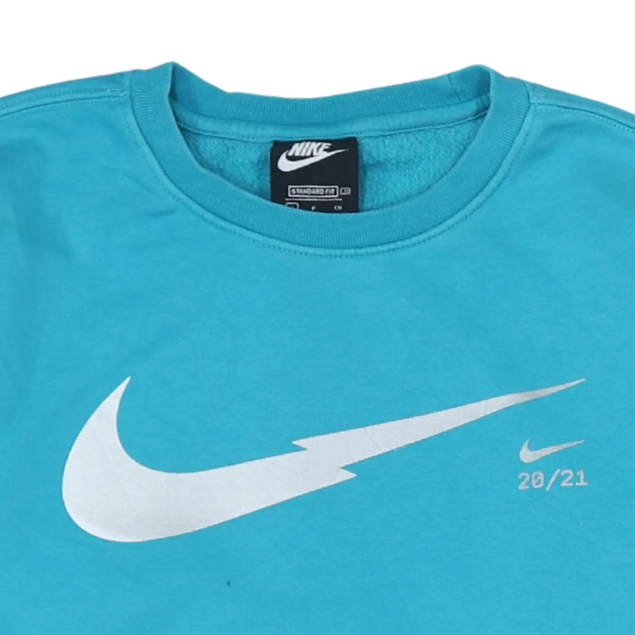Nike 90's Center Middle Swoosh Crew Neck Sweatshirt Small Blue sold by Vintage Club product image thumbnail 3