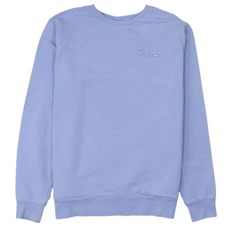 Fila 90's Lightweight Crew Neck Sweatshirt Medium Blue sold by Vintage Club