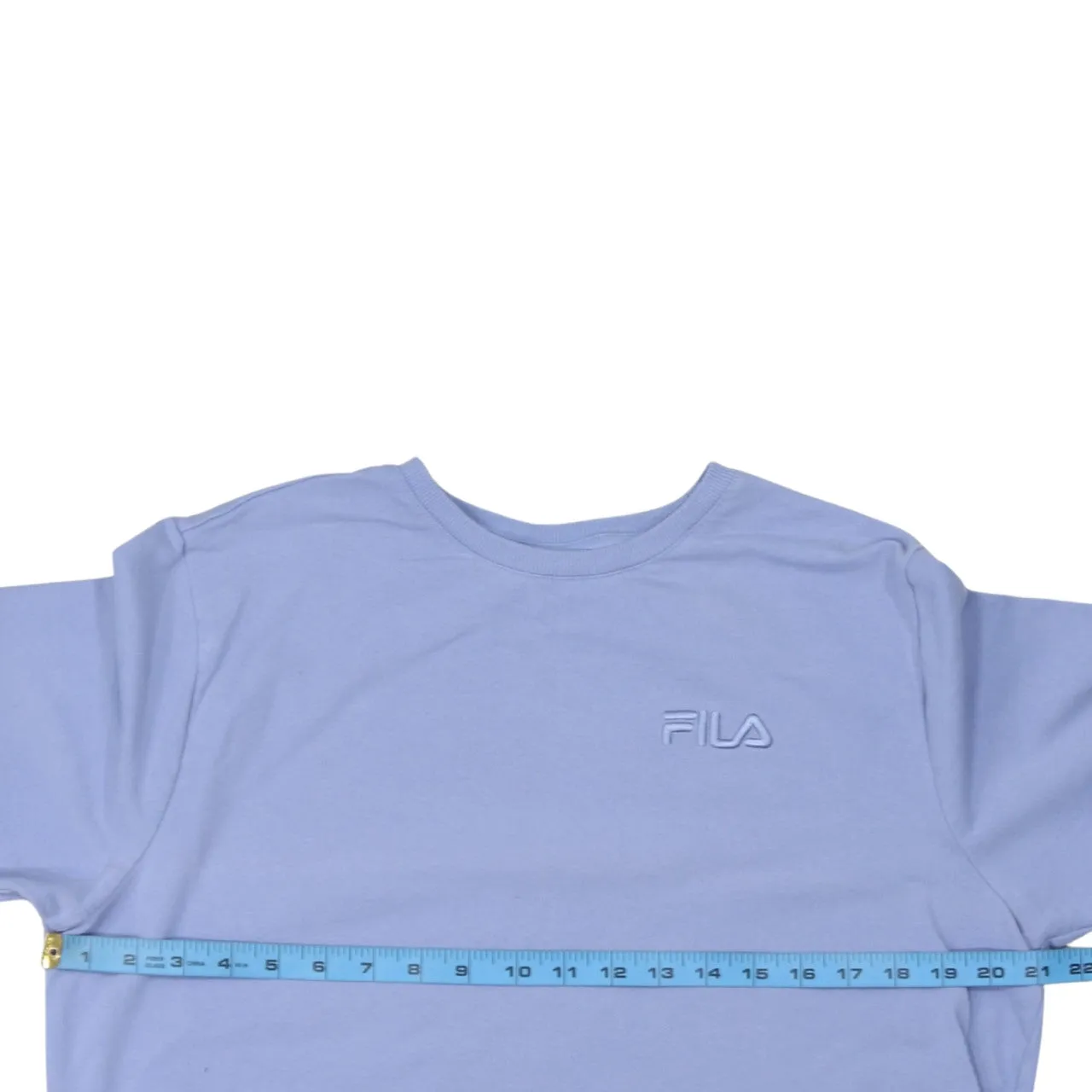 Fila 90's Lightweight Crew Neck Sweatshirt Medium Blue sold by Vintage Club product image thumbnail 5
