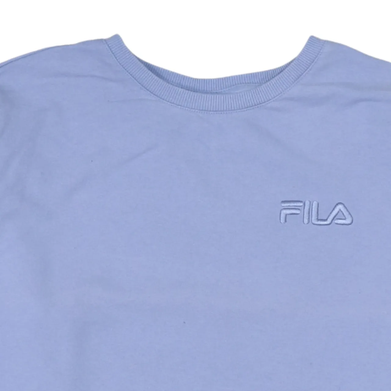 Fila 90's Lightweight Crew Neck Sweatshirt Medium Blue sold by Vintage Club product image thumbnail 3