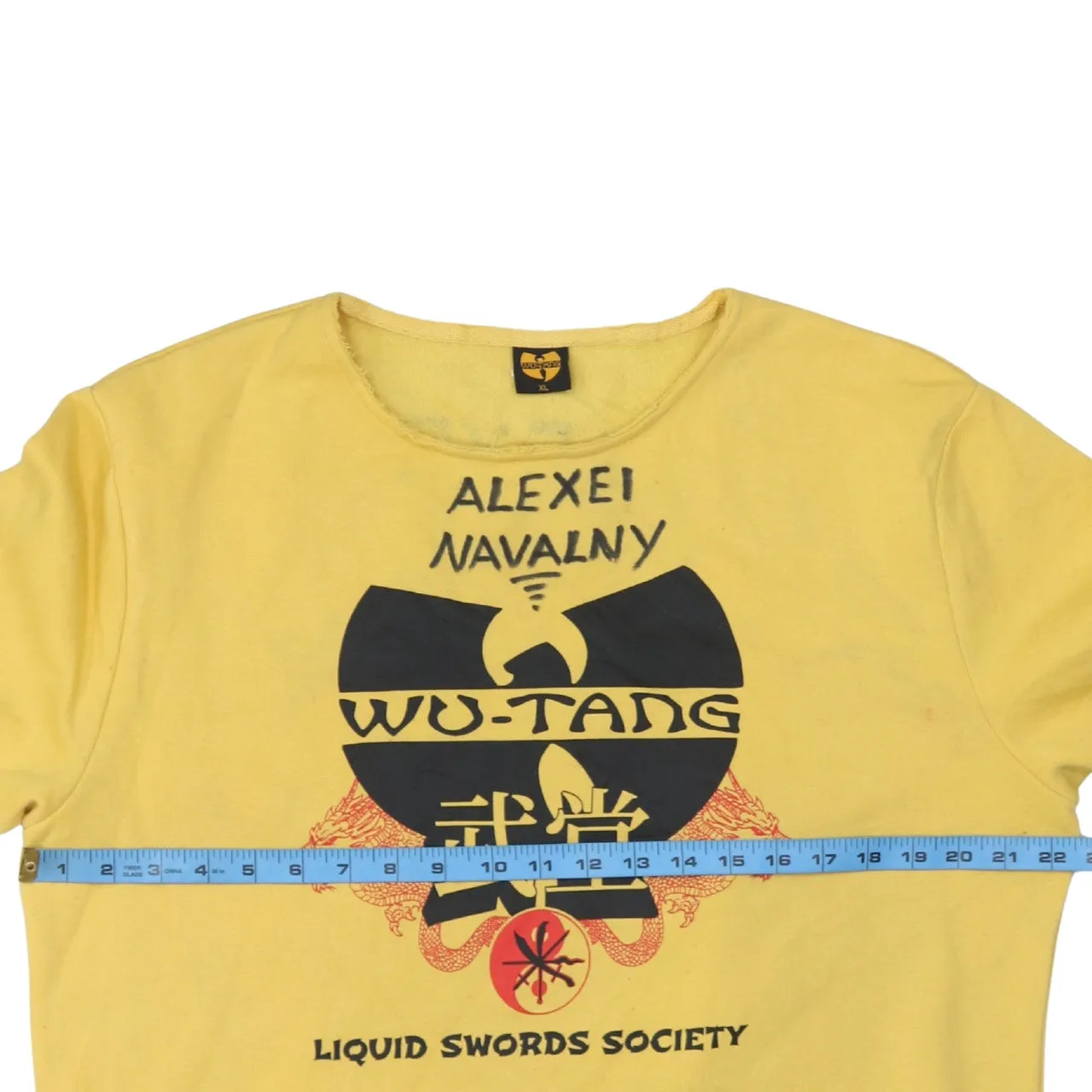 Retro 90's Lightweight Crew Neck Sweatshirt XLarge Yellow sold by Vintage Club product image thumbnail 5