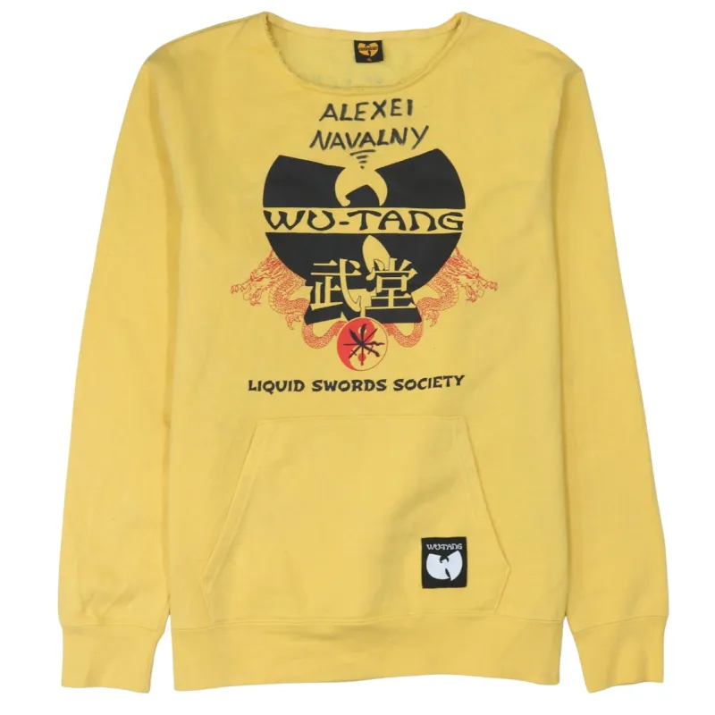Retro 90's Lightweight Crew Neck Sweatshirt XLarge Yellow made by Vintage Club