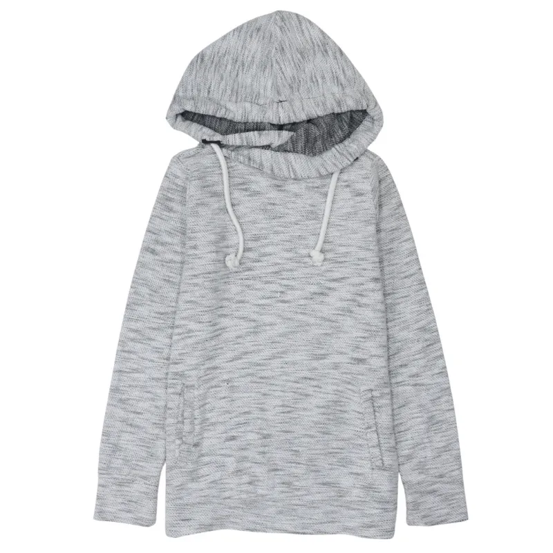 Retro 90's Plain Pullover Hoodie XSmall Grey made by Vintage Club