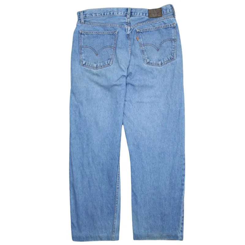 Levi Strauss &Co 90's 615 Straight Leg Baggy Jeans / Pants 34 Blue made by Levi's
