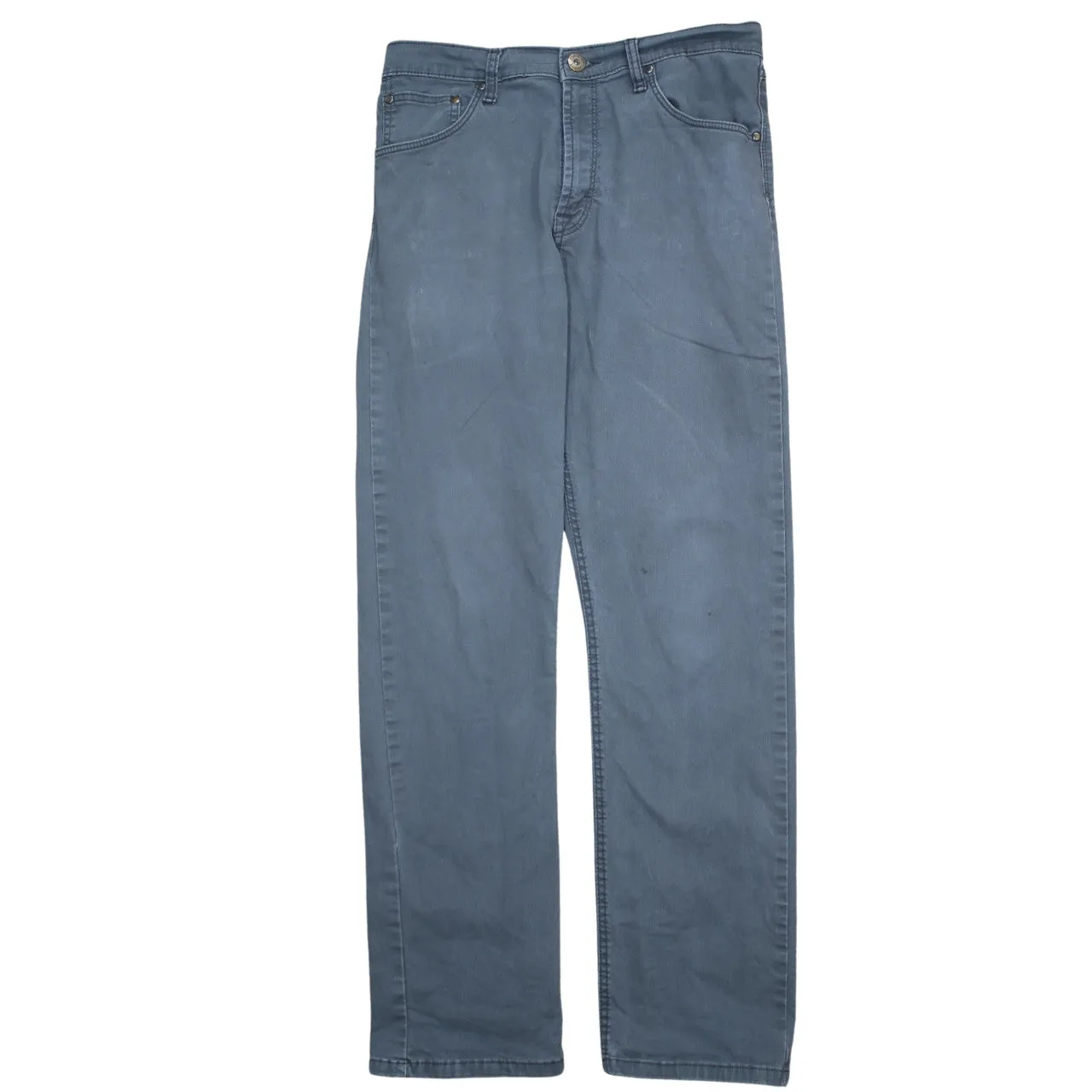 Wrangler 90's Flat Front Straight Leg Baggy Trousers / Pants 32 Grey sold by Vintage Club product image thumbnail 2