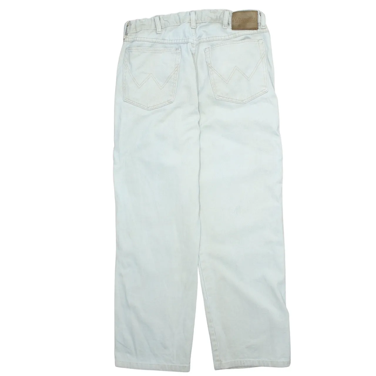 Wrangler 90's Lightwash Straight Leg Baggy Jeans / Pants 34 Beige Cream sold by Vintage Club