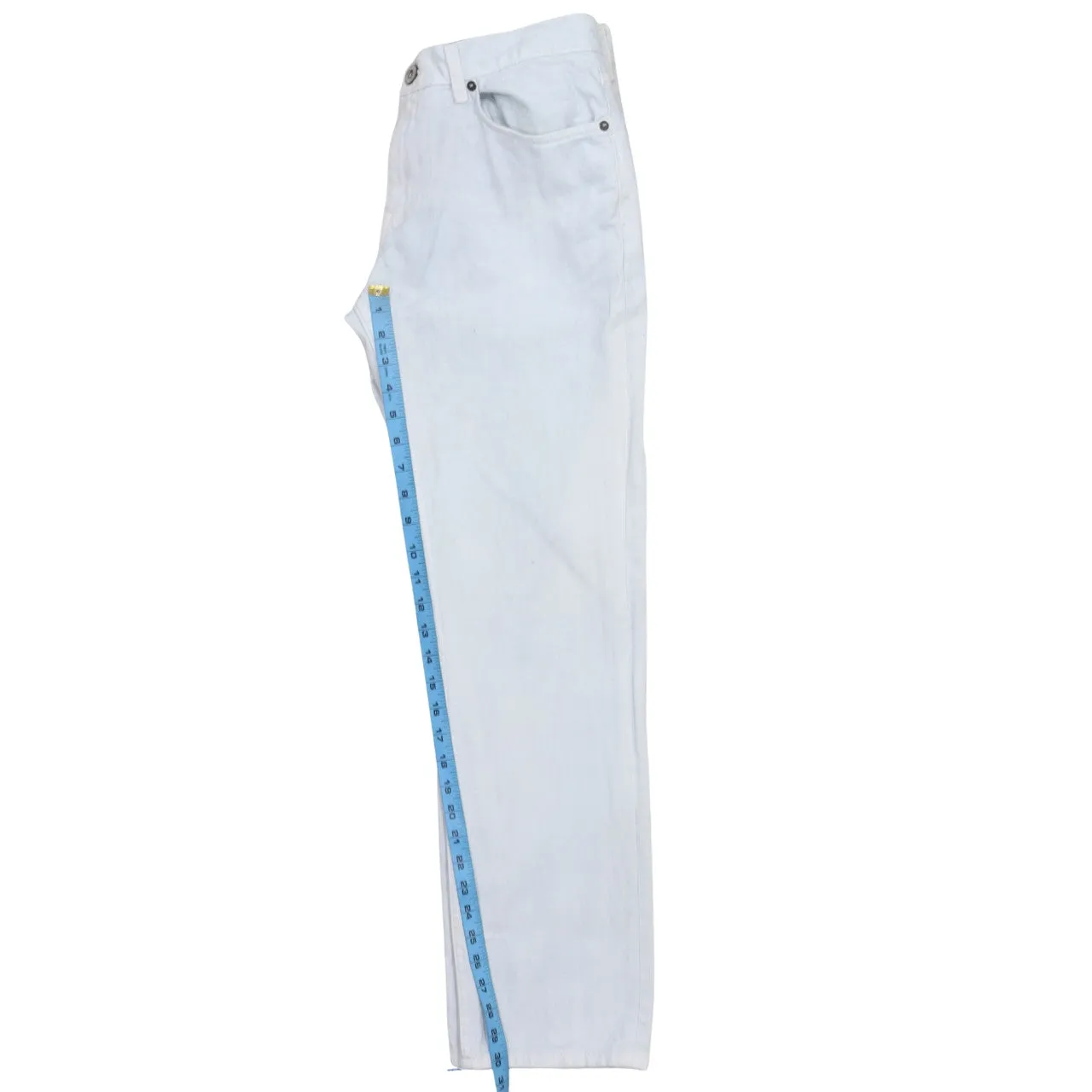 Tommy Hilfiger 90's Lightweight Straight Leg Baggy Trousers / Pants 32 White sold by Vintage Club product image thumbnail 5