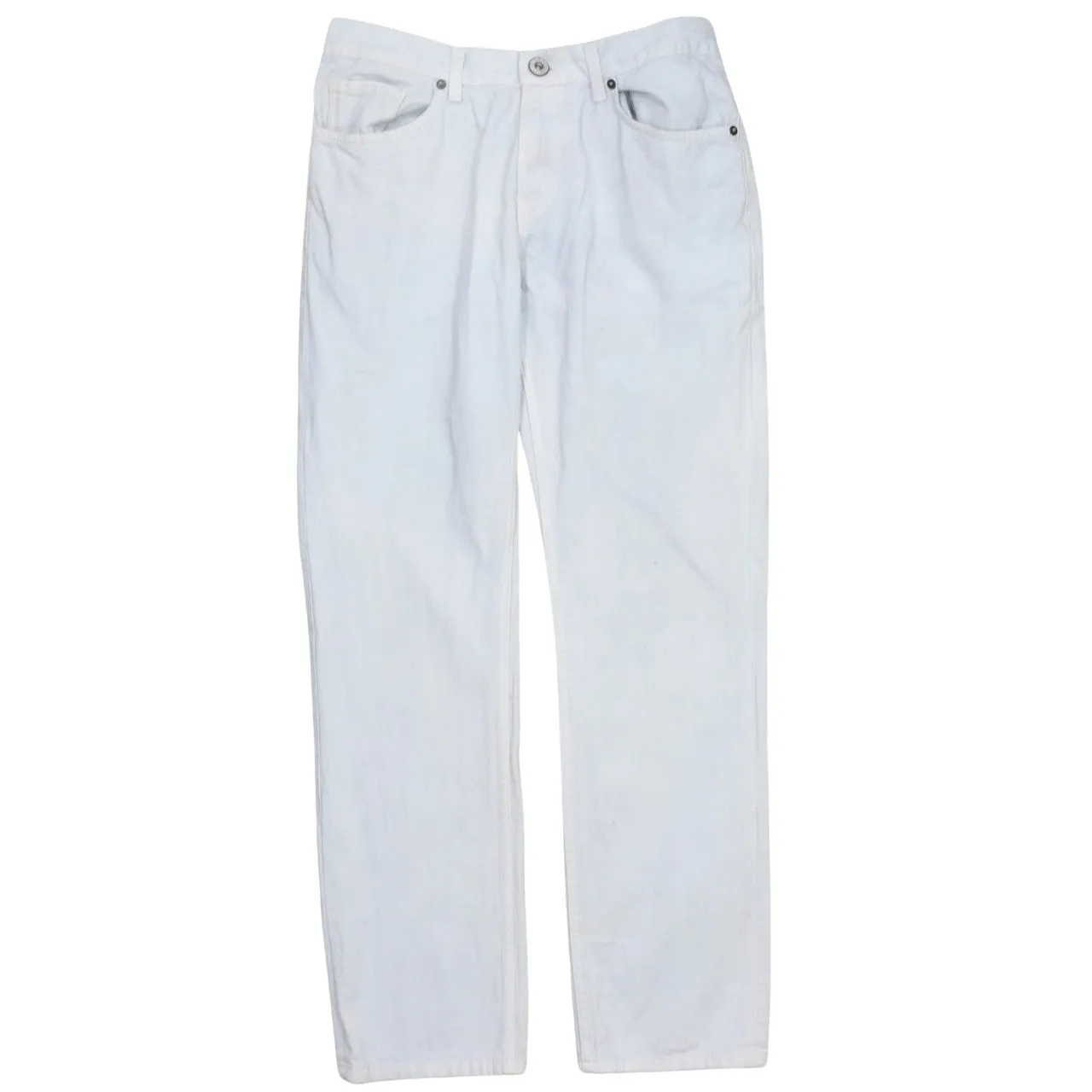 Tommy Hilfiger 90's Lightweight Straight Leg Baggy Trousers / Pants 32 White sold by Vintage Club product image thumbnail 2