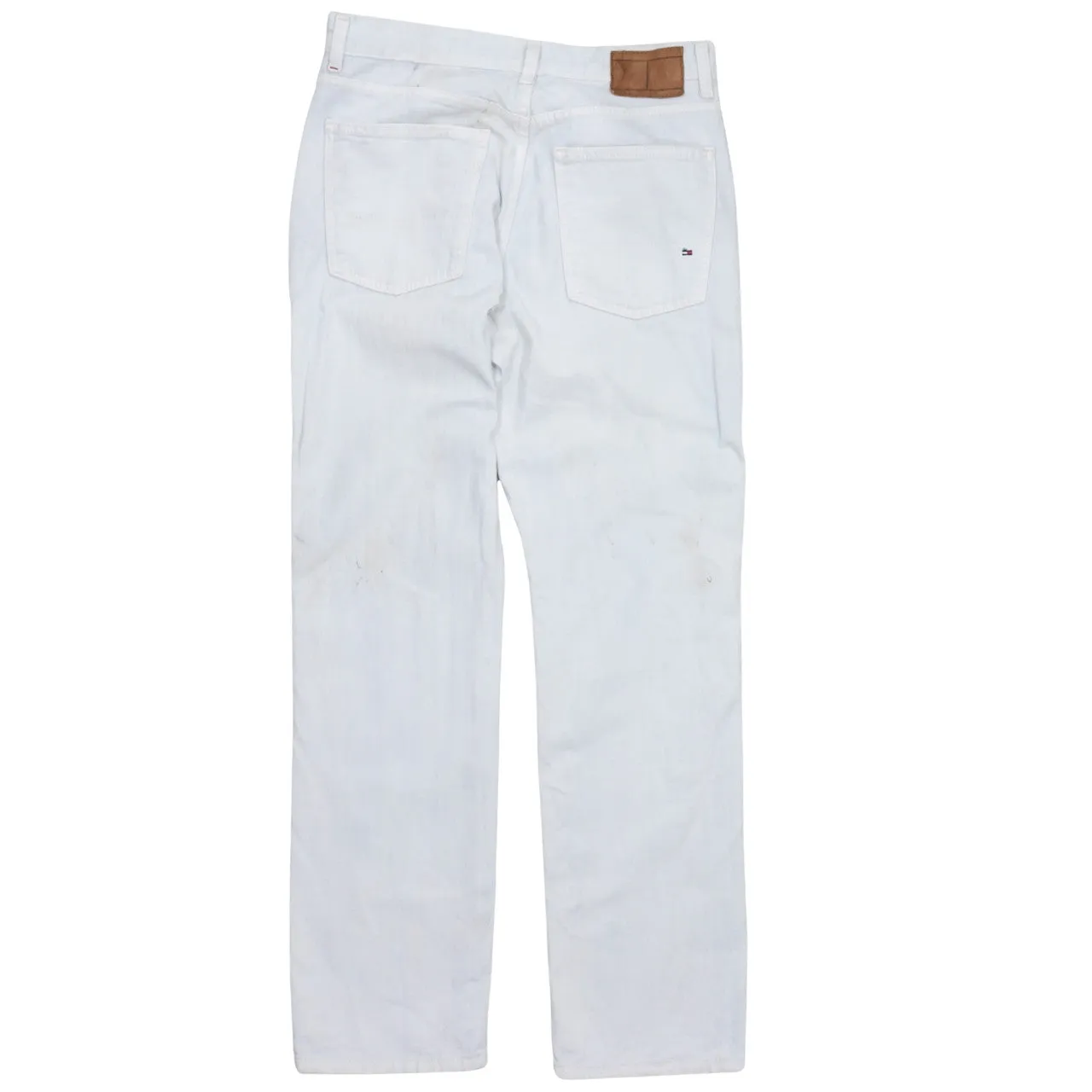 Tommy Hilfiger 90's Lightweight Straight Leg Baggy Trousers / Pants 32 White sold by Vintage Club