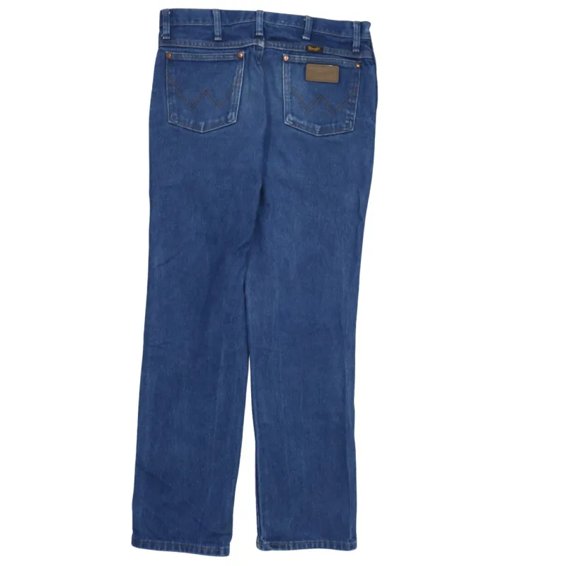 Wrangler 90's Lightwash Straight Leg Baggy Jeans / Pants 32 Blue made by Wrangler