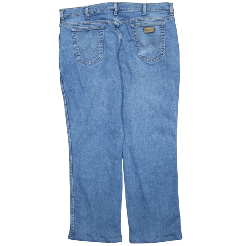 Wrangler 90's Lightwash Straight Leg Baggy Jeans / Pants 40 Blue made by Wrangler