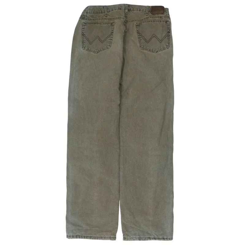 Wrangler 90's Lightwash Straight Leg Baggy Jeans / Pants 34 Beige Cream sold by Vintage Club