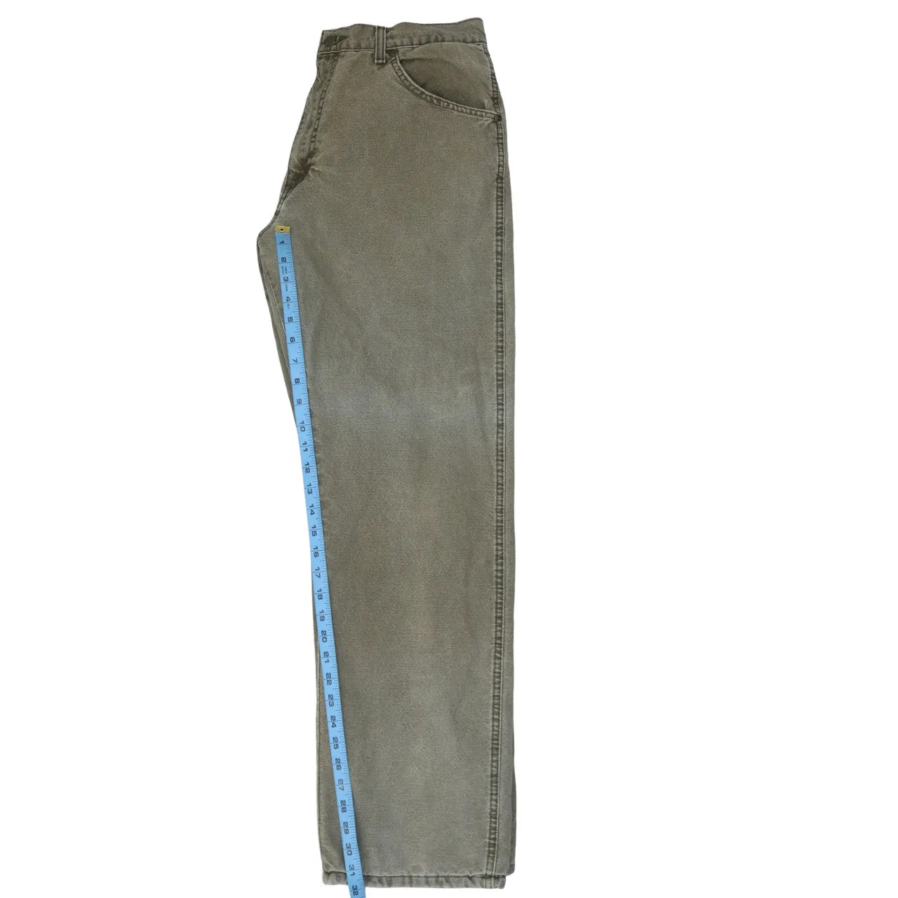 Wrangler 90's Lightwash Straight Leg Baggy Jeans / Pants 34 Beige Cream sold by Vintage Club product image thumbnail 5