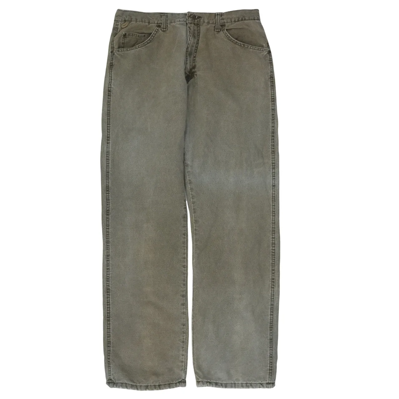 Wrangler 90's Lightwash Straight Leg Baggy Jeans / Pants 34 Beige Cream sold by Vintage Club product image thumbnail 2