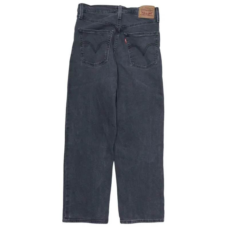 Levi Strauss &Co 90's Lightwash Straight Leg Baggy Jeans / Pants 29 Black made by Levi's