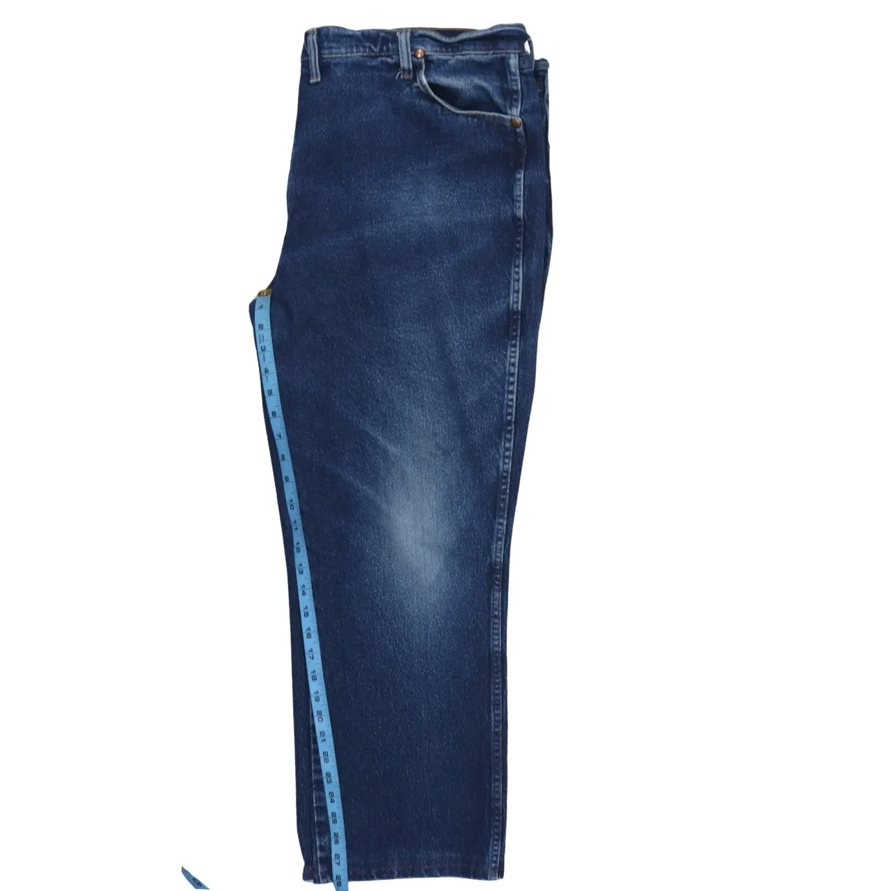 Wrangler 90's Lightwash Straight Leg Baggy Jeans / Pants 46 Blue sold by Vintage Club product image thumbnail 5