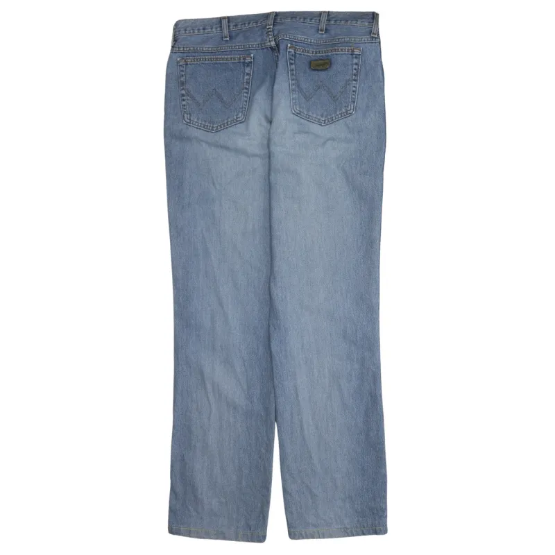 Wrangler 90's Lightwash Straight Leg Baggy Jeans / Pants 38 Blue sold by Vintage Club