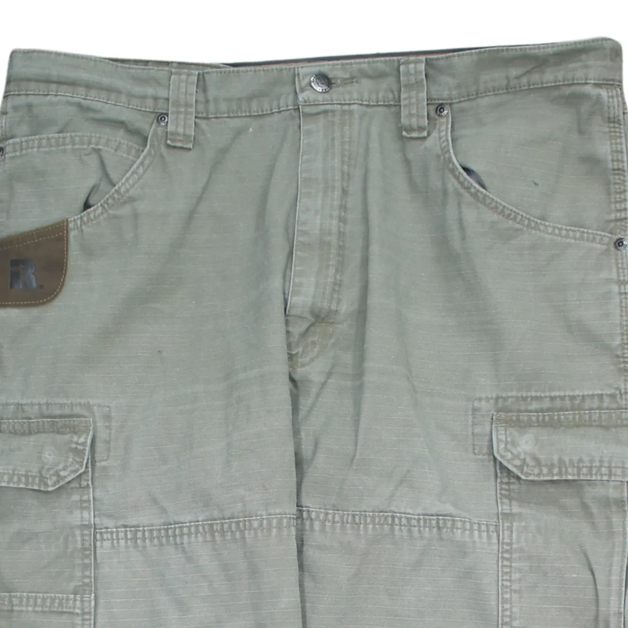 Wrangler 90's Flat Front Straight Leg Baggy Trousers / Pants 38 Beige Cream sold by Vintage Club product image thumbnail 3
