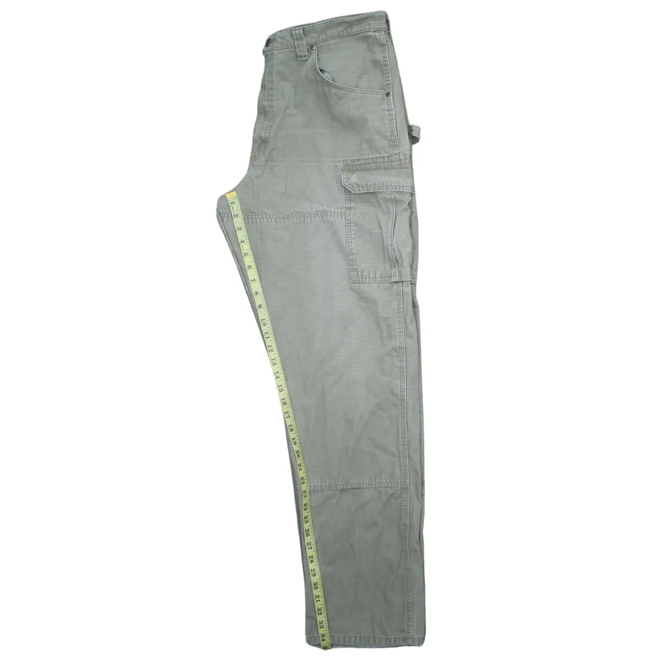 Wrangler 90's Flat Front Straight Leg Baggy Trousers / Pants 38 Beige Cream sold by Vintage Club product image thumbnail 5