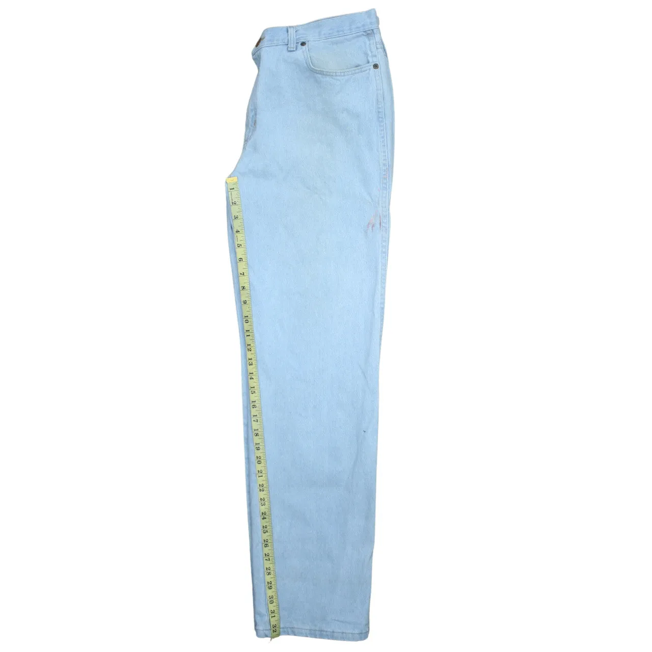 Wrangler 90's Lightwash Straight Leg Baggy Jeans / Pants 36 Blue sold by Vintage Club product image thumbnail 5