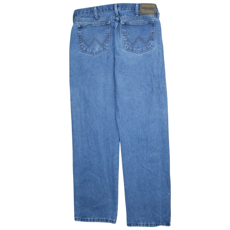 Wrangler 90's Lightwash Straight Leg Baggy Jeans / Pants 34 Blue sold by Vintage Club