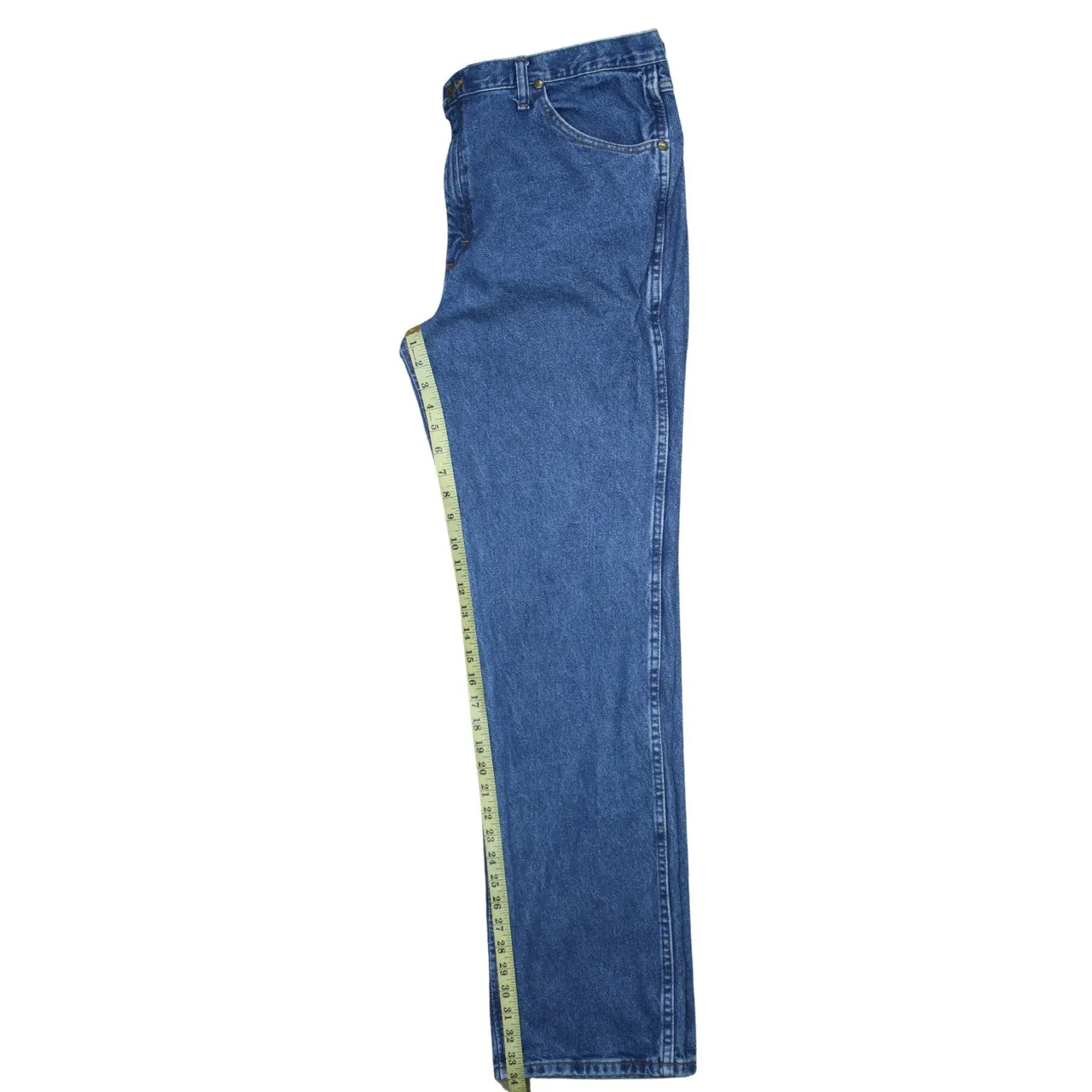 Wrangler 90's Lightwash Straight Leg Baggy Jeans / Pants 40 Blue sold by Vintage Club product image thumbnail 5