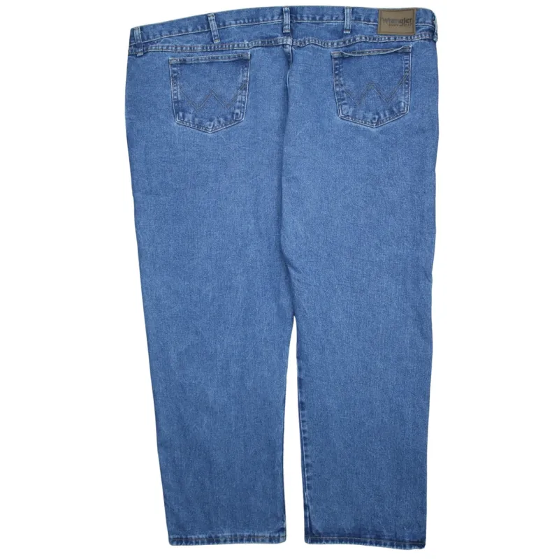 Wrangler 90's Lightwash Straight Leg Baggy Jeans / Pants 52 Blue sold by Vintage Club