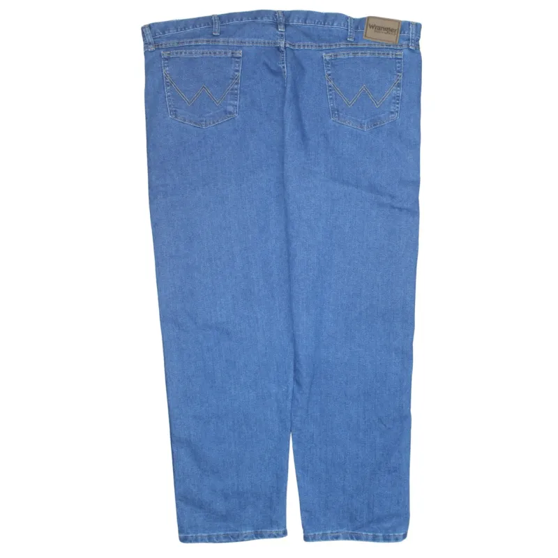 Wrangler 90's Lightwash Straight Leg Baggy Jeans / Pants 48 Blue made by Wrangler