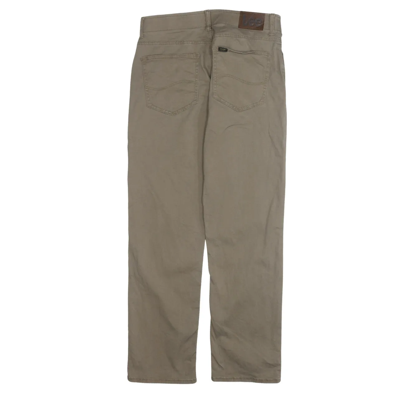Lee 90's Lightweight Straight Leg Baggy Trousers / Pants 32 Beige Cream sold by Vintage Club