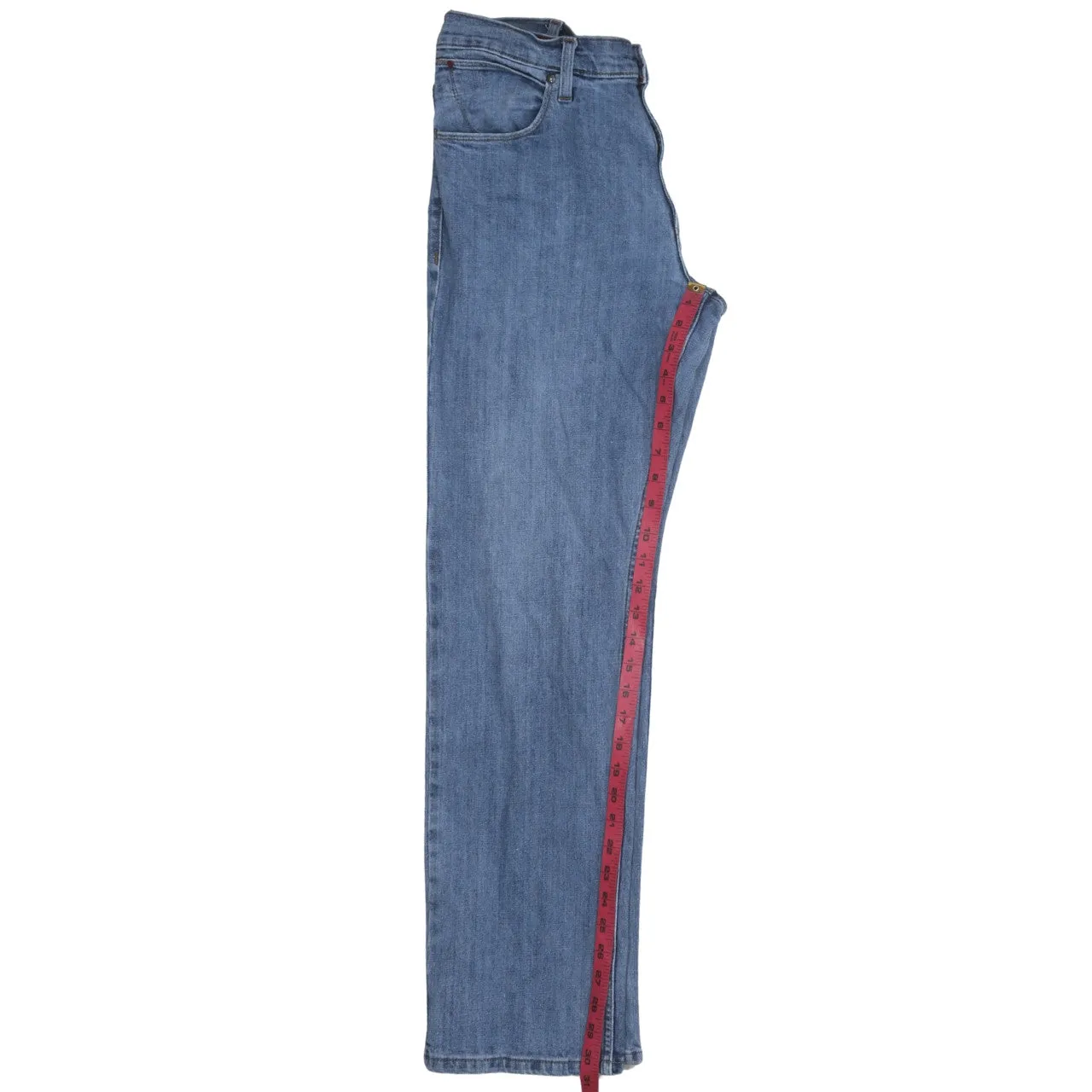 Wrangler 90's Lightwash Straight Leg Baggy Jeans / Pants 33 Blue sold by Vintage Club product image thumbnail 5
