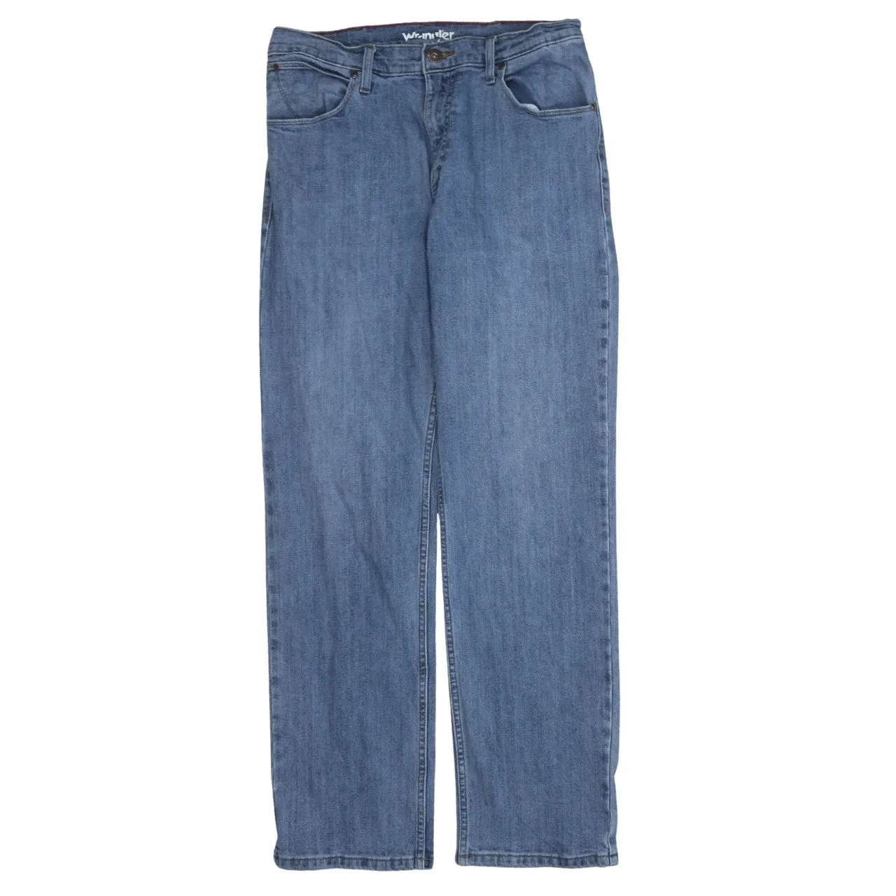 Wrangler 90's Lightwash Straight Leg Baggy Jeans / Pants 33 Blue sold by Vintage Club product image thumbnail 2