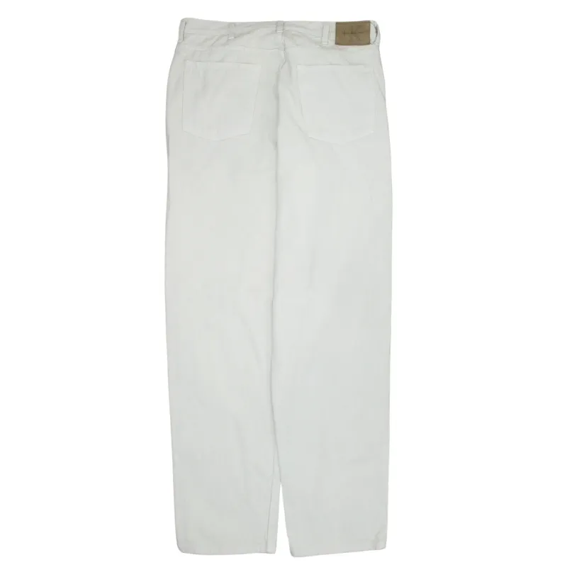 Calvin Klein 90's Lightweight Straight Leg Baggy Trousers / Pants 36 Beige Cream made by Calvin Klein