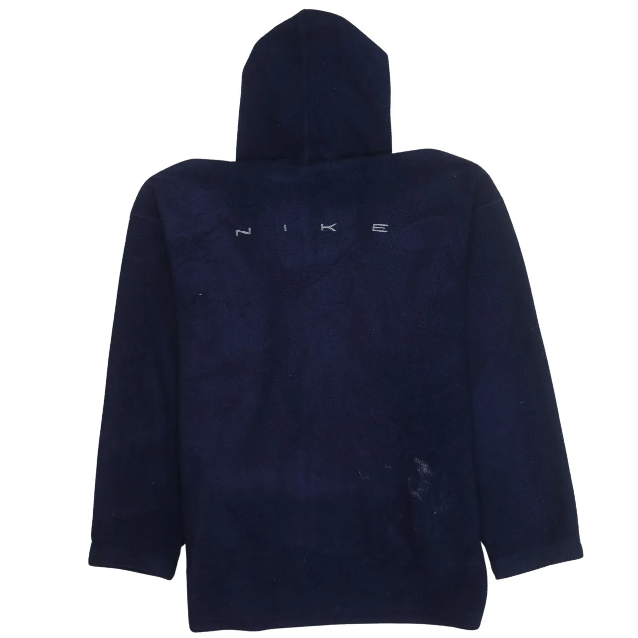 Nike 90's Swoosh Full Zip Up Fleece Jumper XLarge Navy Blue sold by Vintage Club product image thumbnail 2