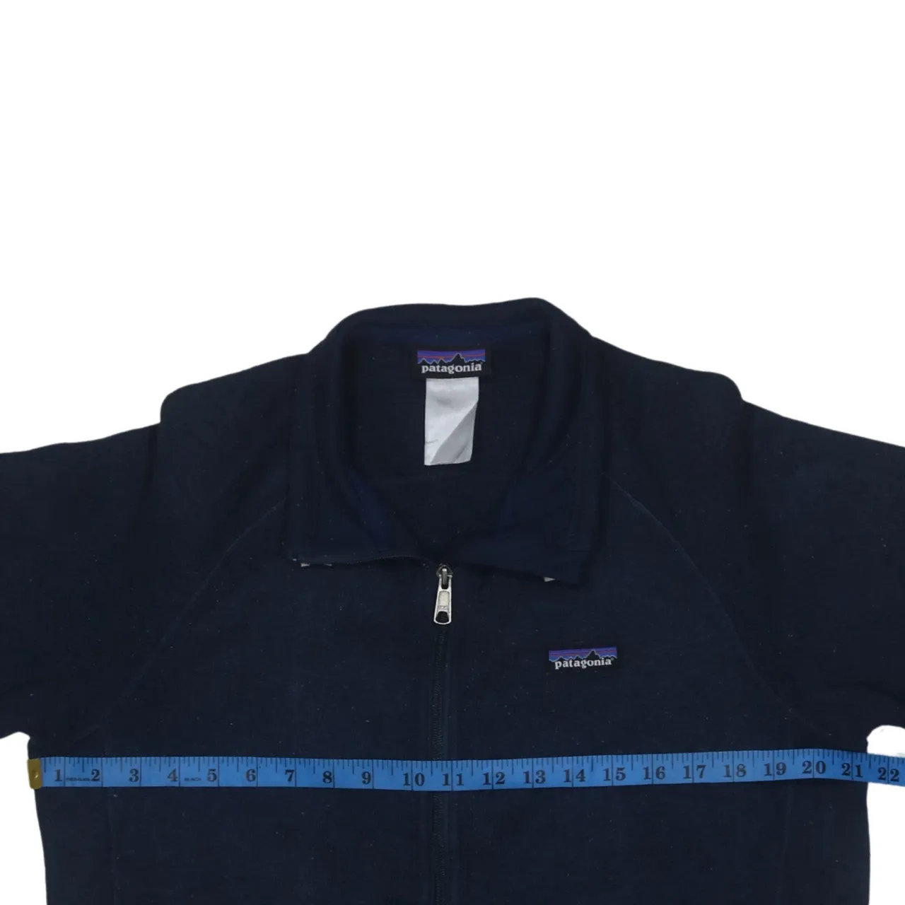 Patagonia 90's Plain Full Zip Up Sweatshirt Medium Navy Blue sold by Vintage Club product image thumbnail 5
