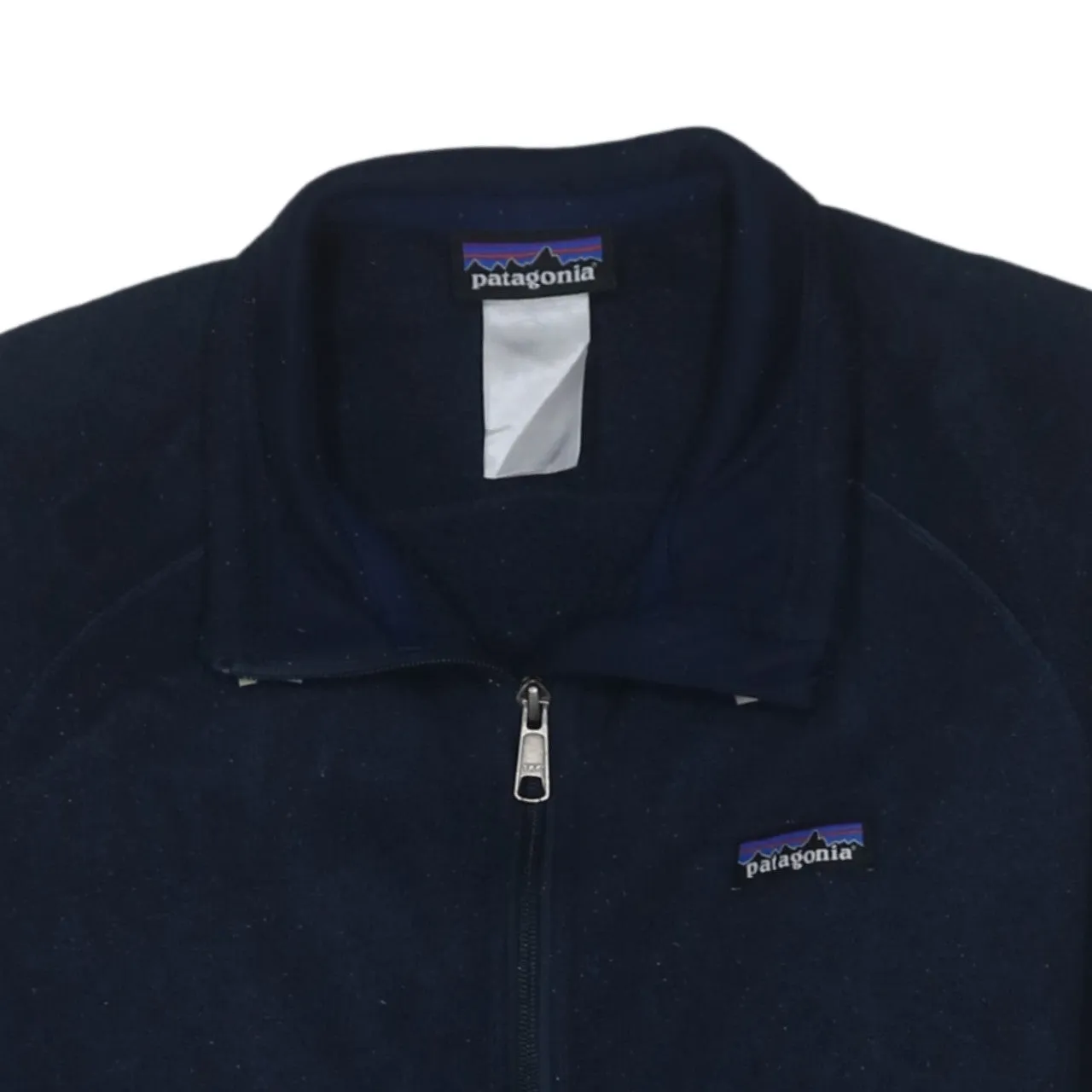 Patagonia 90's Plain Full Zip Up Sweatshirt Medium Navy Blue sold by Vintage Club product image thumbnail 3