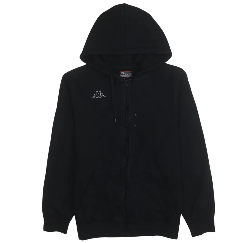 Kappa 90's Drawstring Pockets Full Zip Up Hoodie Large Black sold by Vintage Club