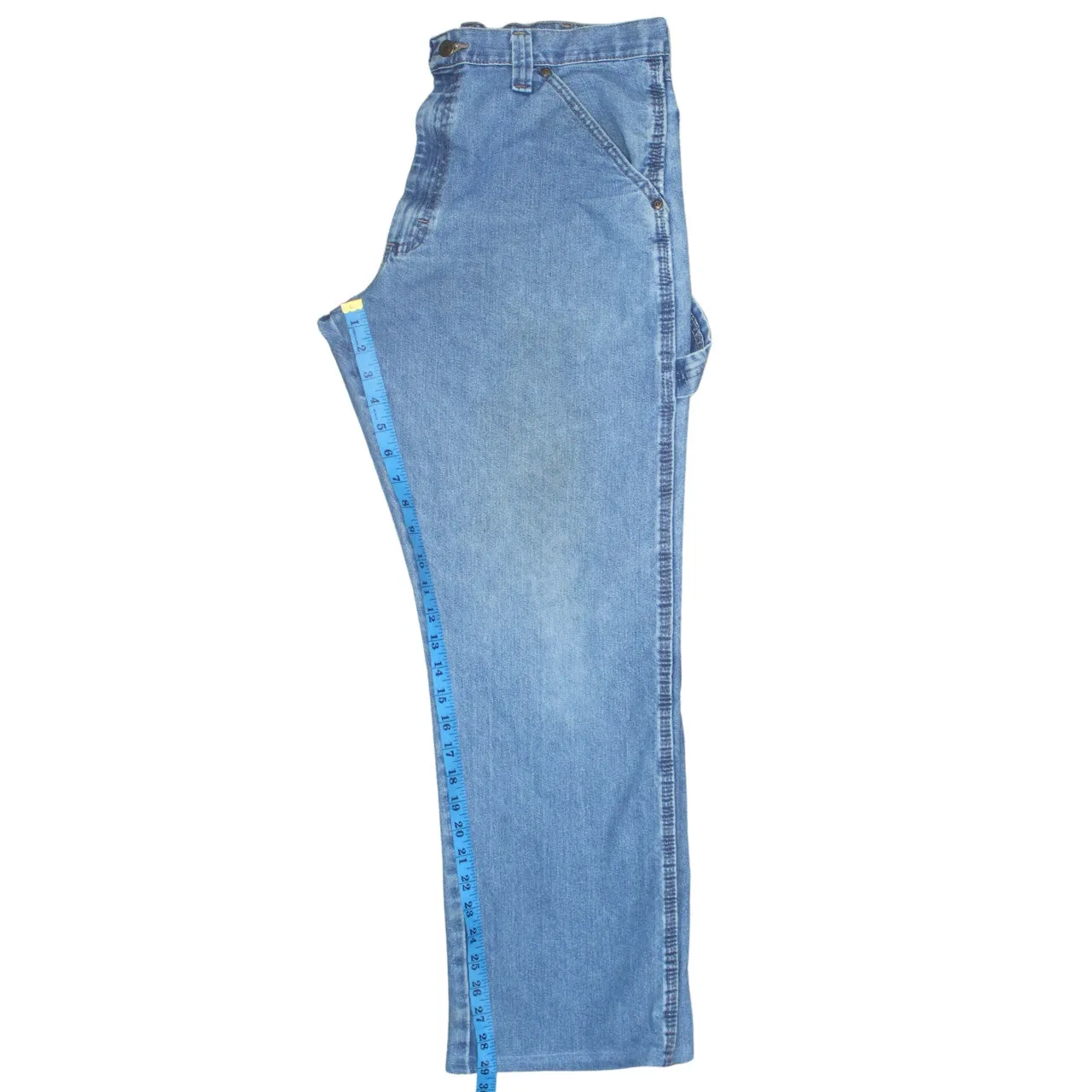 Wrangler 90's Drawstring Pockets Straight Leg Baggy Jeans / Pants 34 Blue sold by Vintage Club product image thumbnail 5