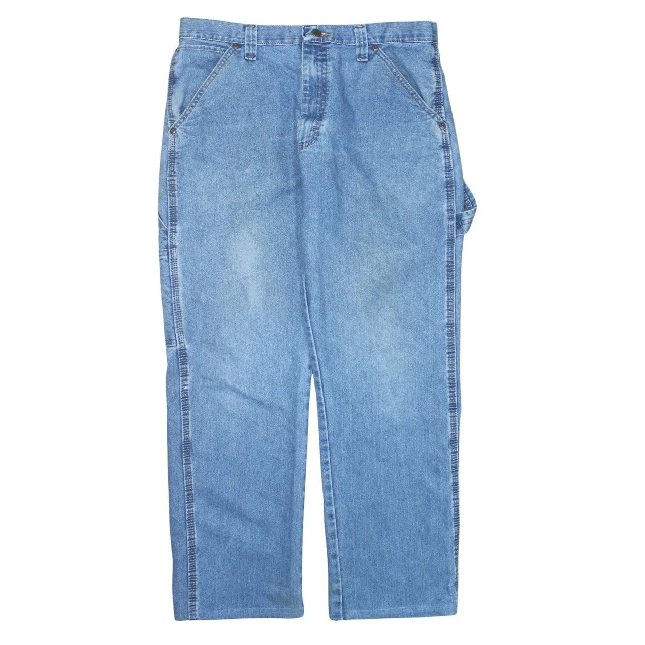 Wrangler 90's Drawstring Pockets Straight Leg Baggy Jeans / Pants 34 Blue sold by Vintage Club product image thumbnail 2