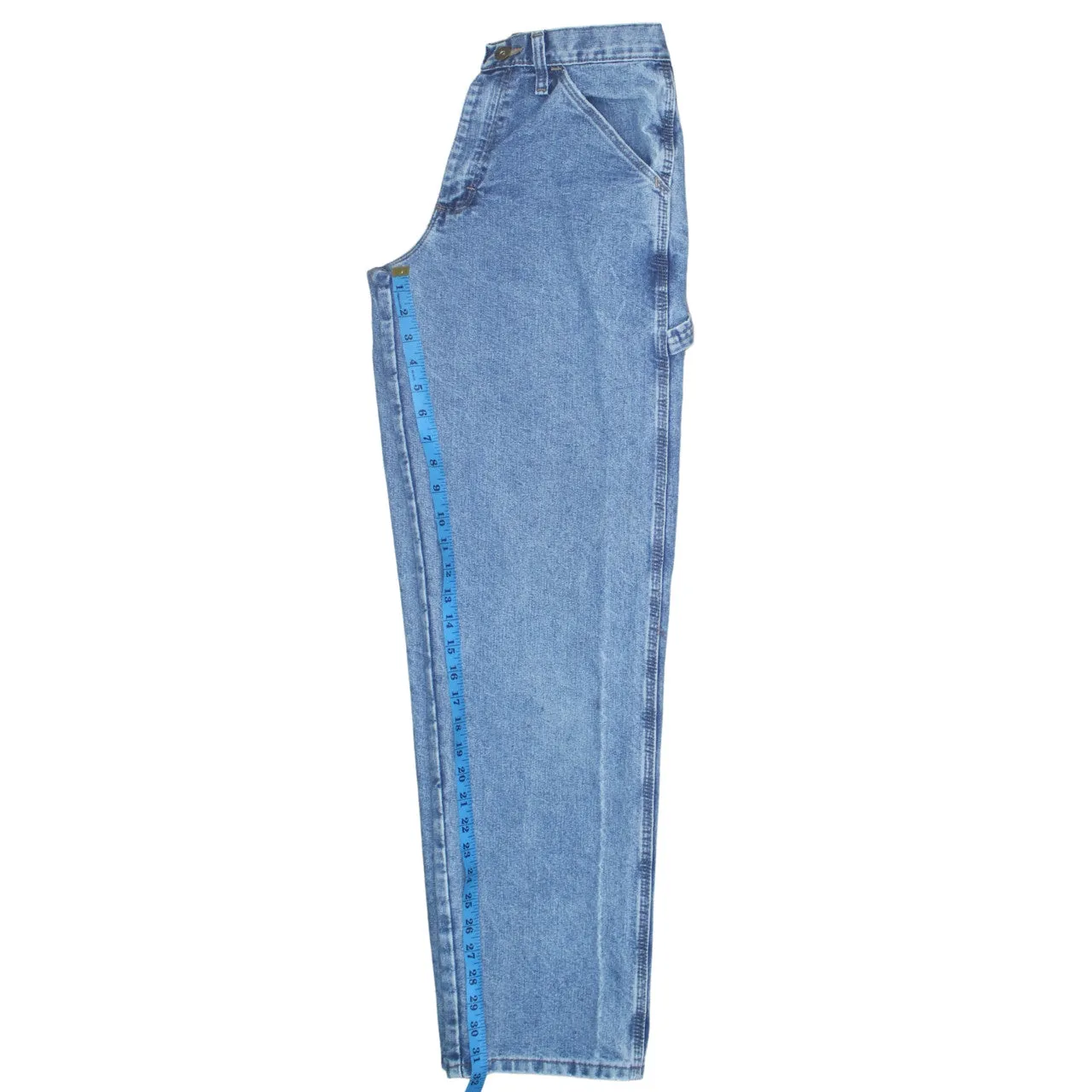 Wrangler 90's Drawstring Pockets Straight Leg Baggy Jeans / Pants 28 Blue sold by Vintage Club product image thumbnail 5