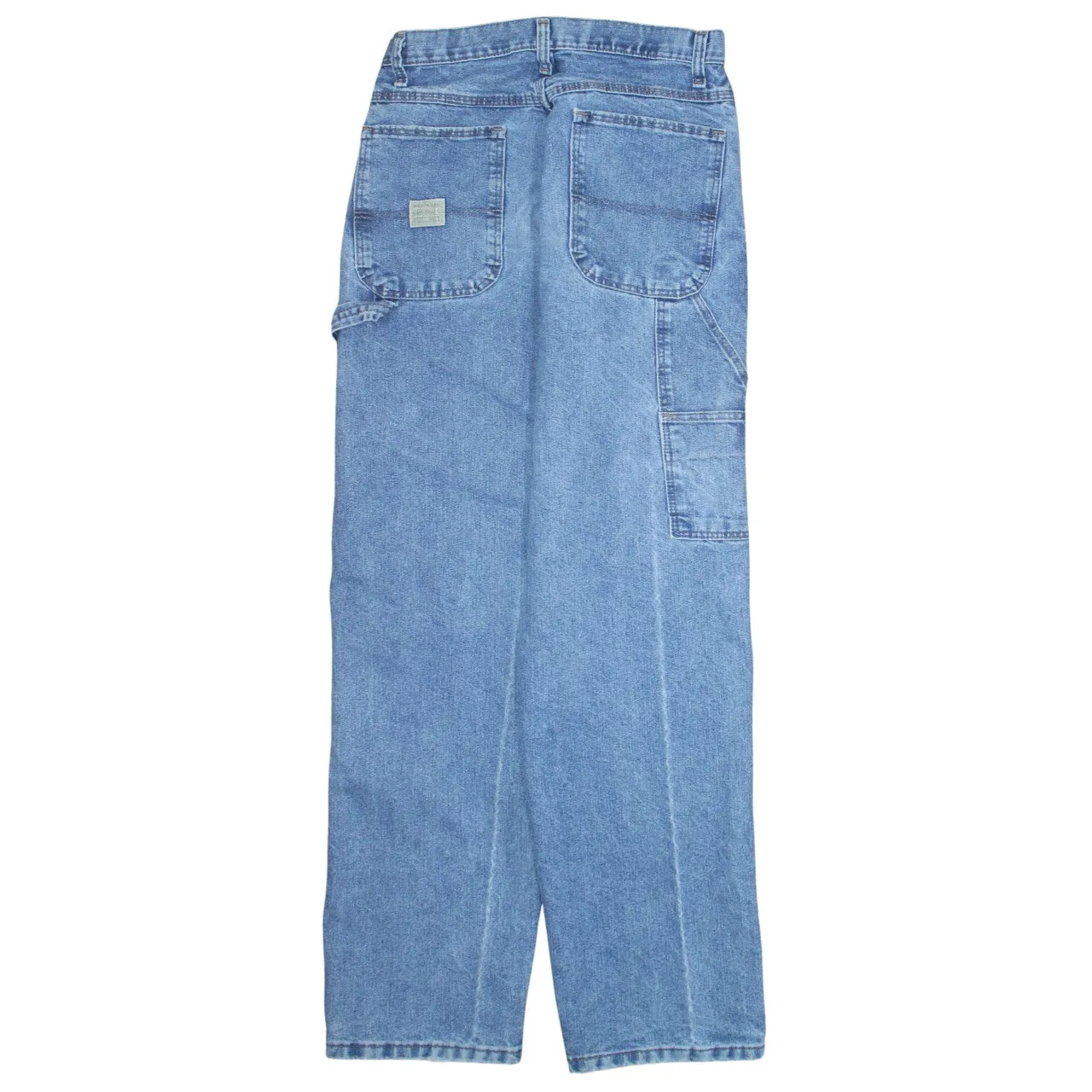 Wrangler 90's Drawstring Pockets Straight Leg Baggy Jeans / Pants 28 Blue sold by Vintage Club