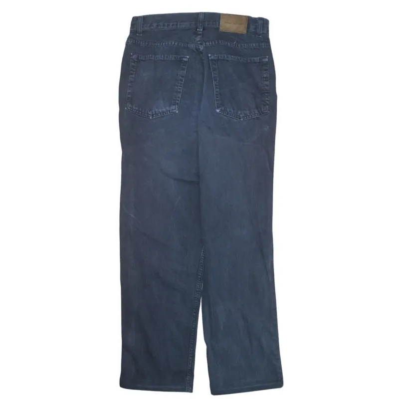Calvin Klein 90's Lightweight Straight Leg Baggy Trousers / Pants 30 Black made by Calvin Klein