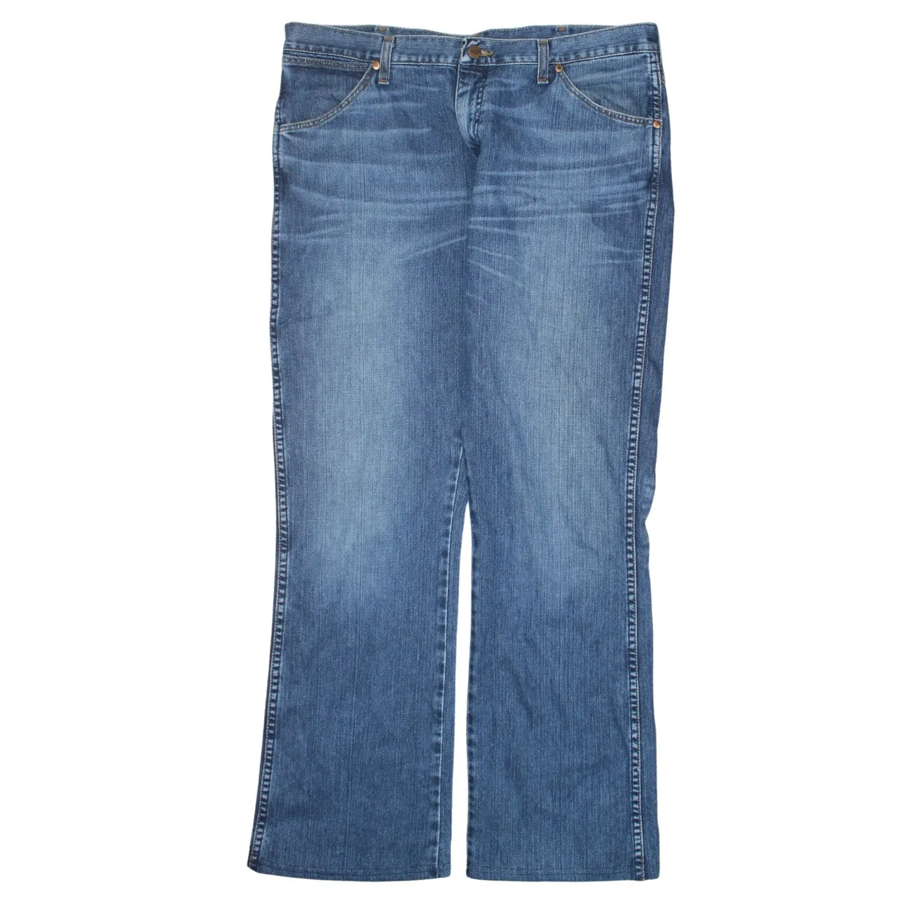 Wrangler 90's Lightwash Straight Leg Baggy Jeans / Pants 36 Blue sold by Vintage Club product image thumbnail 2