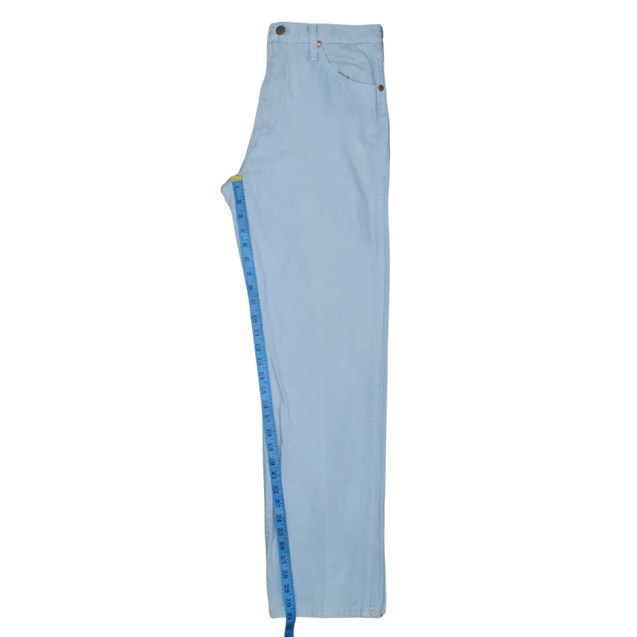 Wrangler 90's Flat Front Straight Leg Baggy Jeans / Pants 34 Blue sold by Vintage Club product image thumbnail 5
