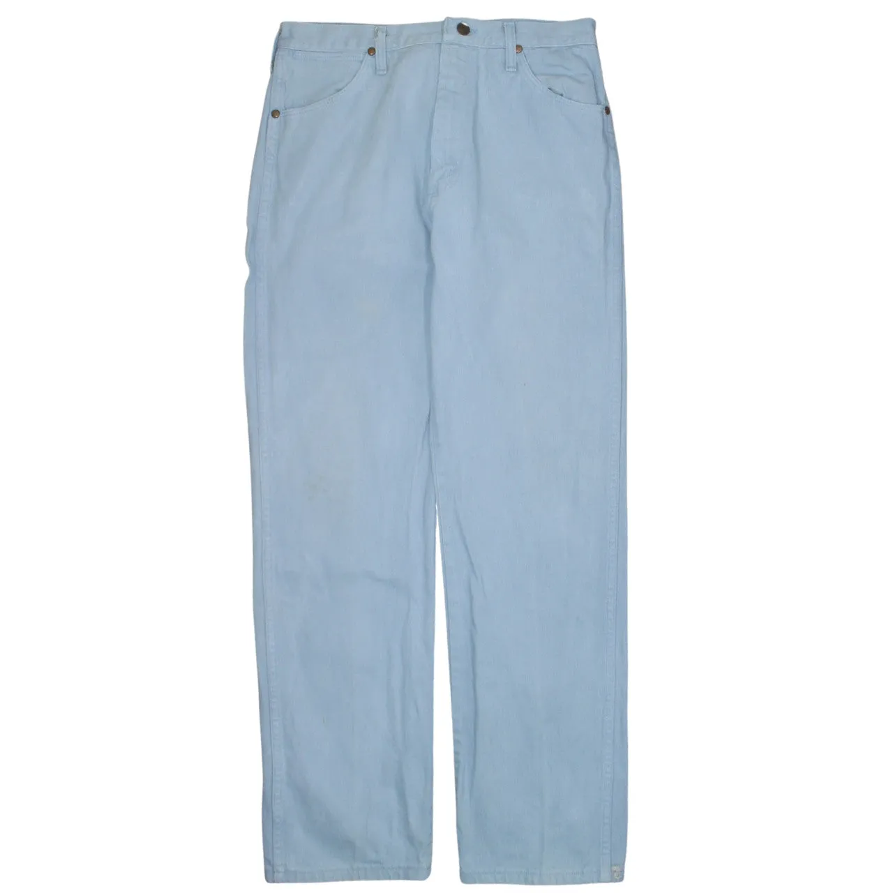 Wrangler 90's Flat Front Straight Leg Baggy Jeans / Pants 34 Blue sold by Vintage Club product image thumbnail 2