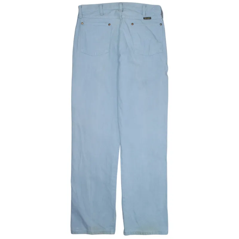 Wrangler 90's Flat Front Straight Leg Baggy Jeans / Pants 34 Blue sold by Vintage Club