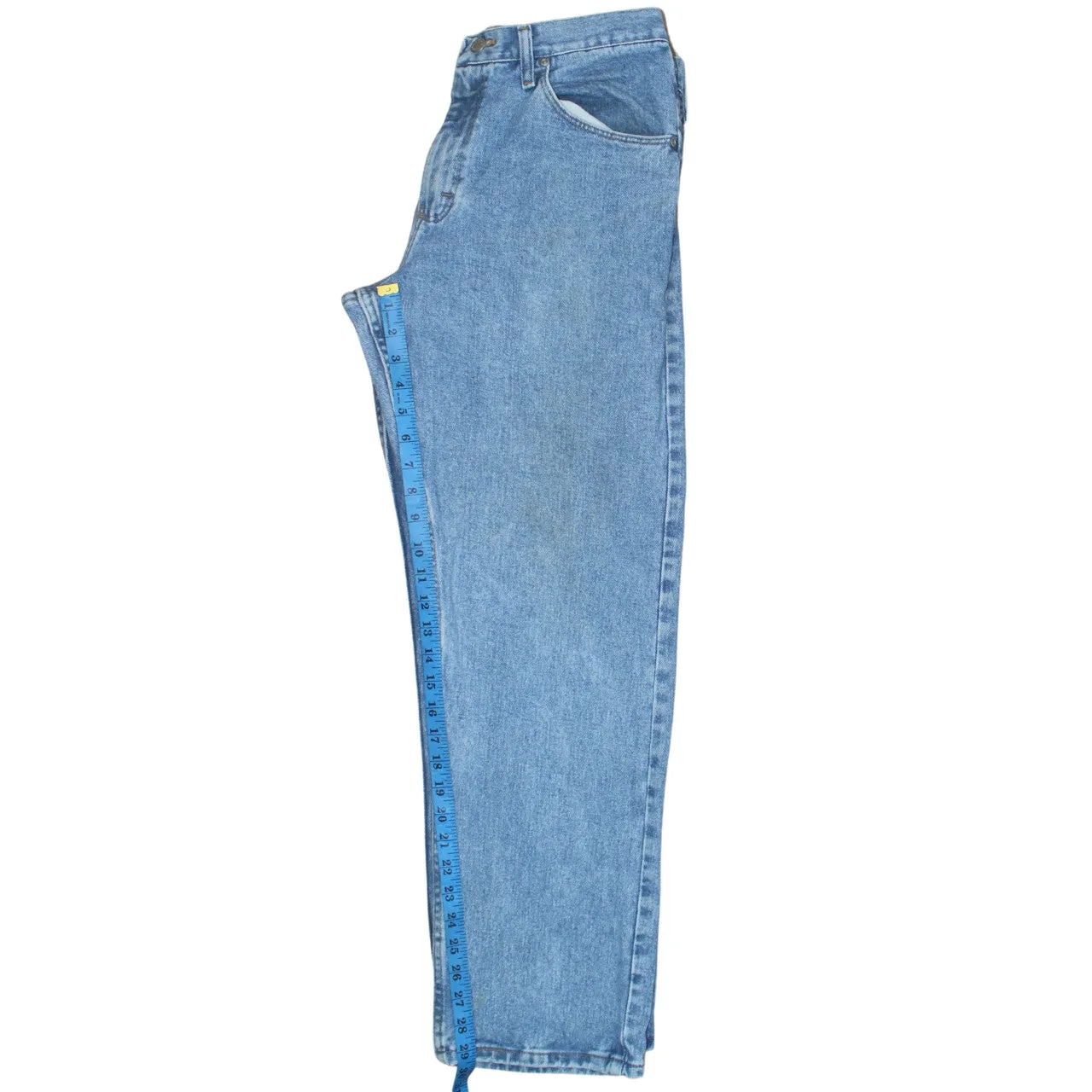 Wrangler 90's Lightwash Straight Leg Baggy Jeans / Pants 32 Blue sold by Vintage Club product image thumbnail 5