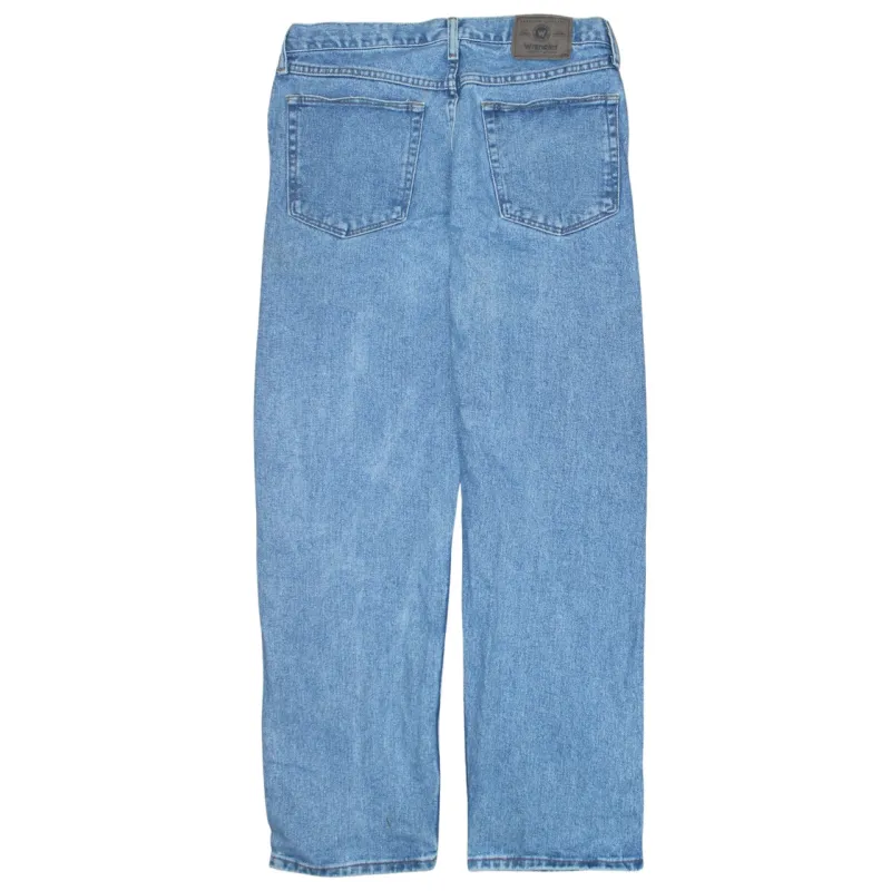 Wrangler 90's Lightwash Straight Leg Baggy Jeans / Pants 32 Blue sold by Vintage Club