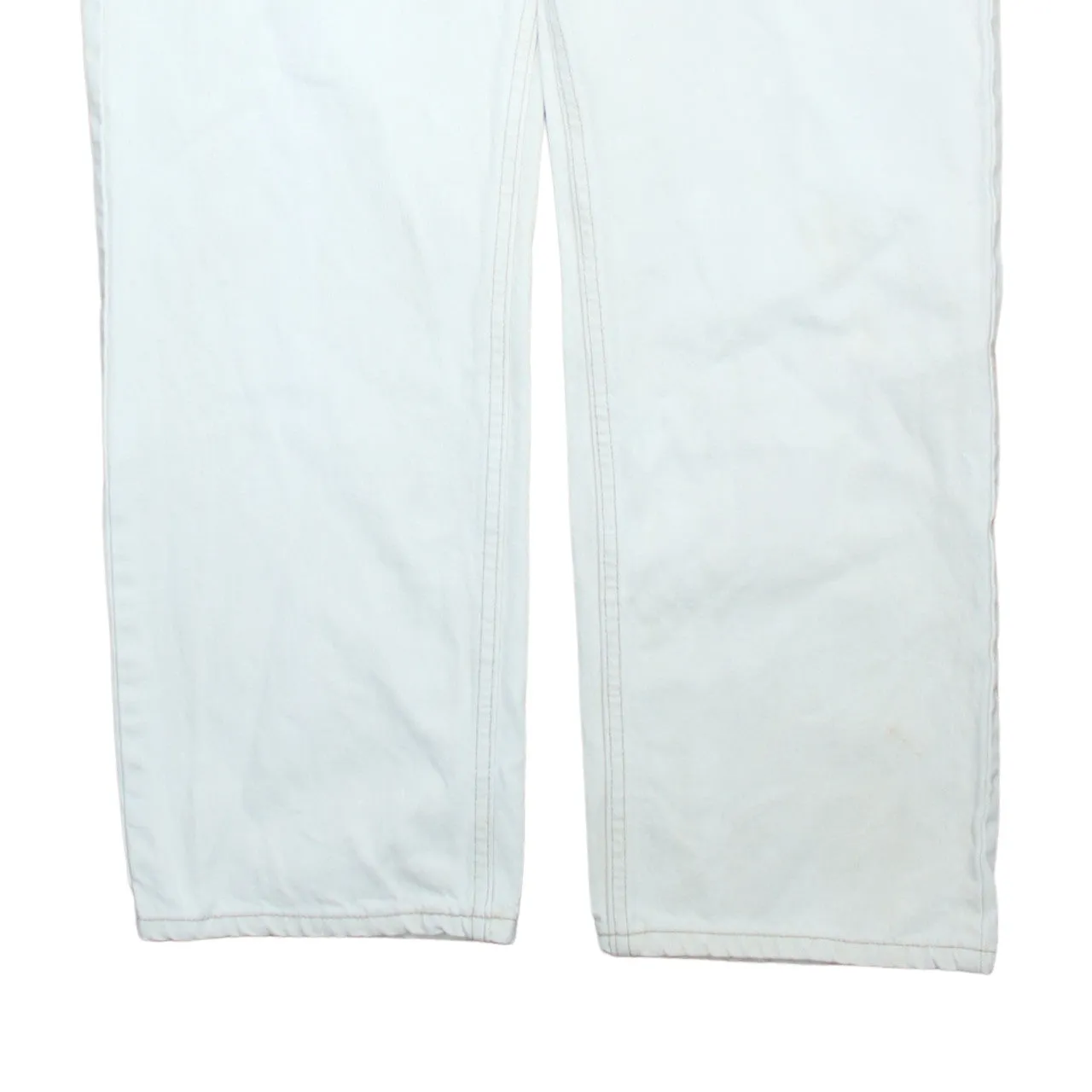 Lee 90's Lightwash Straight Leg Baggy Jeans / Pants 36 Beige Cream sold by Vintage Club product image thumbnail 4